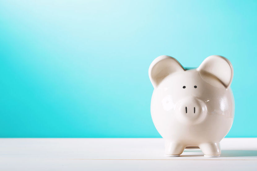 White piggy bank